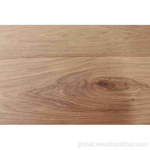 Wainy Edged European Oak Boards Natural Color Brushed Surface European Oak Supplier